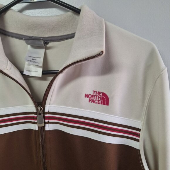 The North Face Full Zip Sweatshirt Brown Tan Womens XS Zip Pockets - Picture 12 of 15